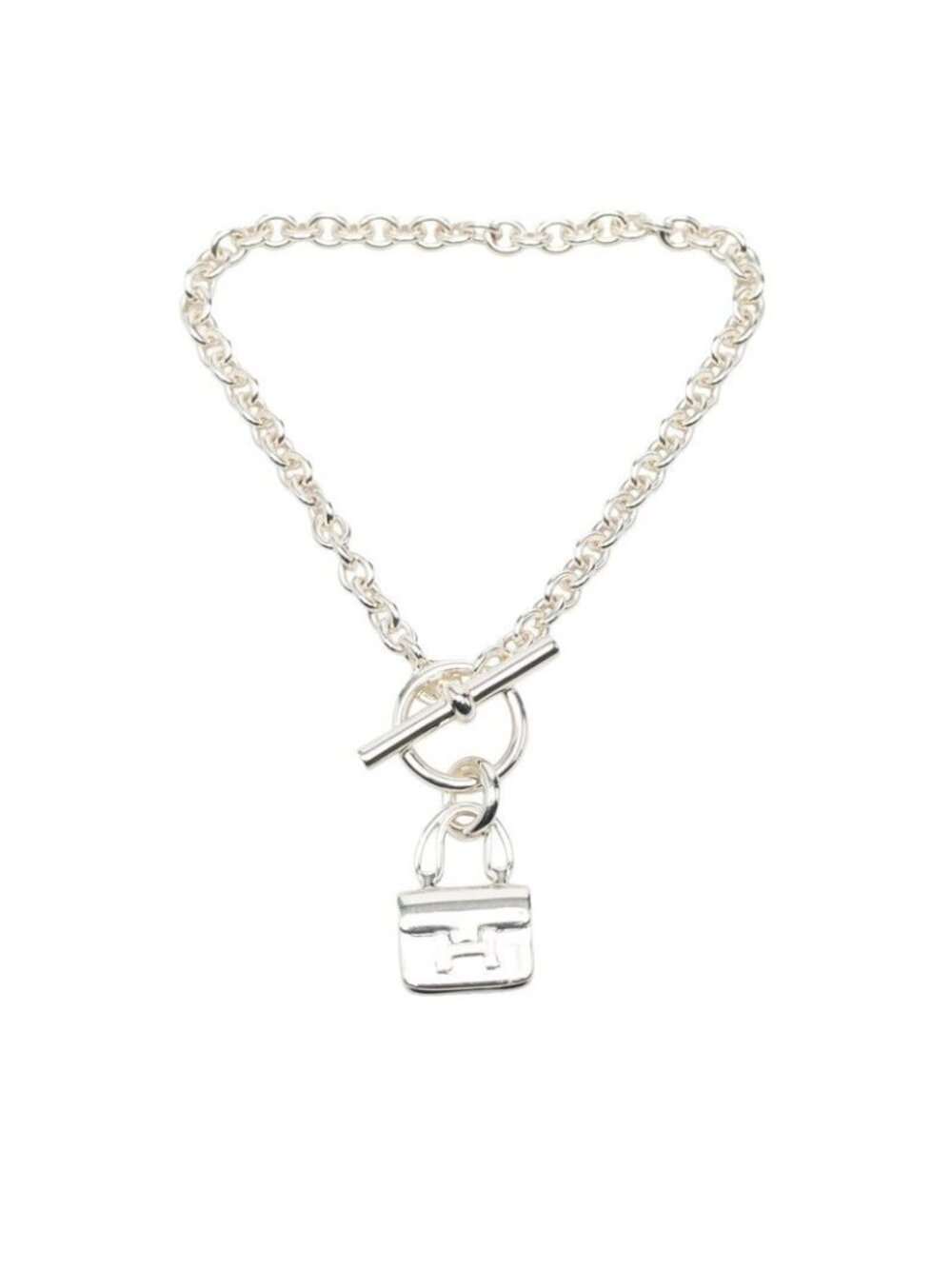 Hermes Amulette Constance Chain Bracelet Silver